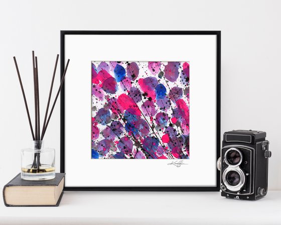 Pink Pop 2 - Abstract Painting by Kathy Morton Stanion