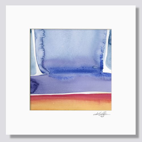 Finding Tranquility 9 - Abstract Zen Watercolor Painting by Kathy Morton Stanion by Kathy Morton Stanion