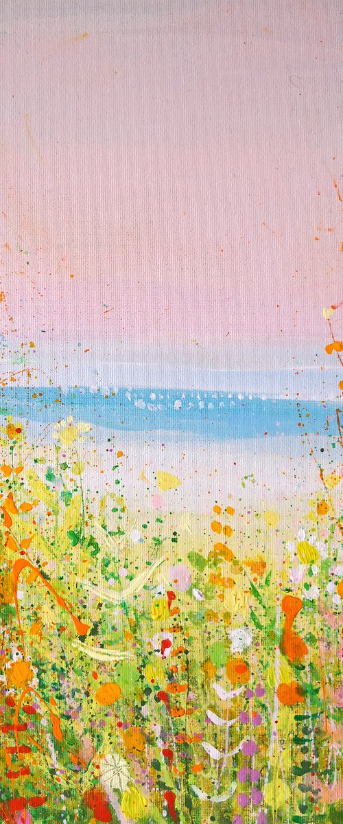 Pink Skies, Coast Path by Sandy Dooley