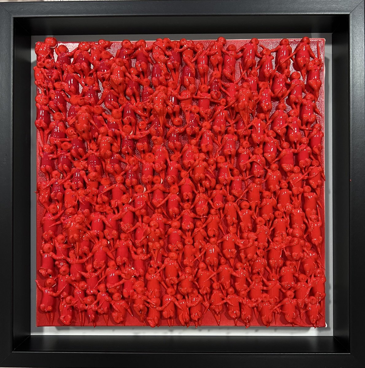 Abstract Portrait Acrylic Painting By Eka Peradze, 15 X 15, Freedom People Eka Peradze Art, Original Artwork