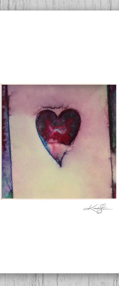 Matted Heart Art 9 by Kathy Morton Stanion
