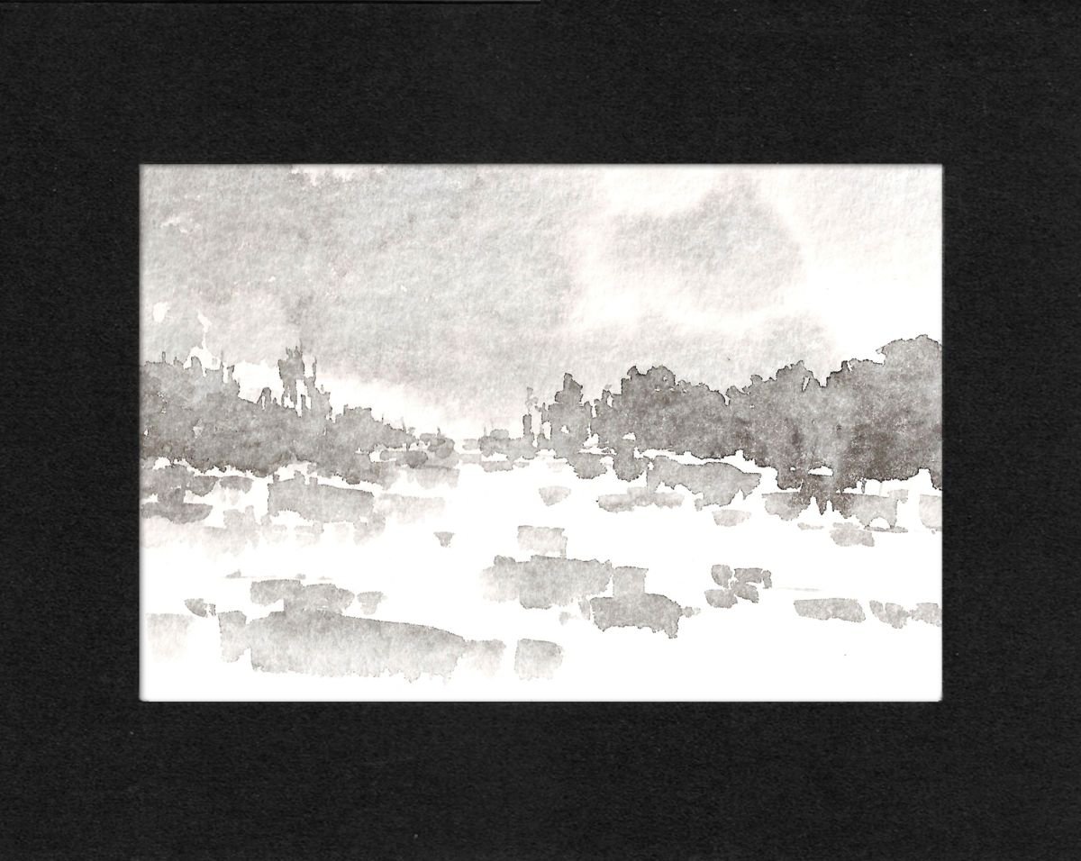 Watercolor miniature by Daniil Belov