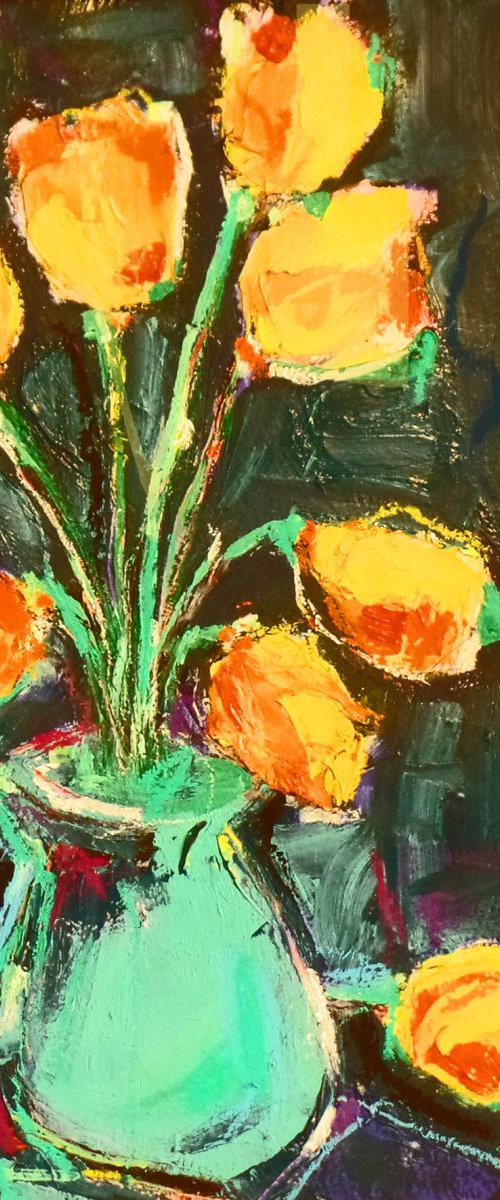 Orange Tulips by Irene Wilkes