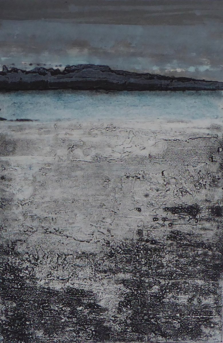 Impressionistic Landscape Limited Edition Print By Sue Roe, 9 X 12", Icefields, Original Artwork