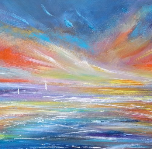 For the Love of Colour, Seascape by Mel Graham