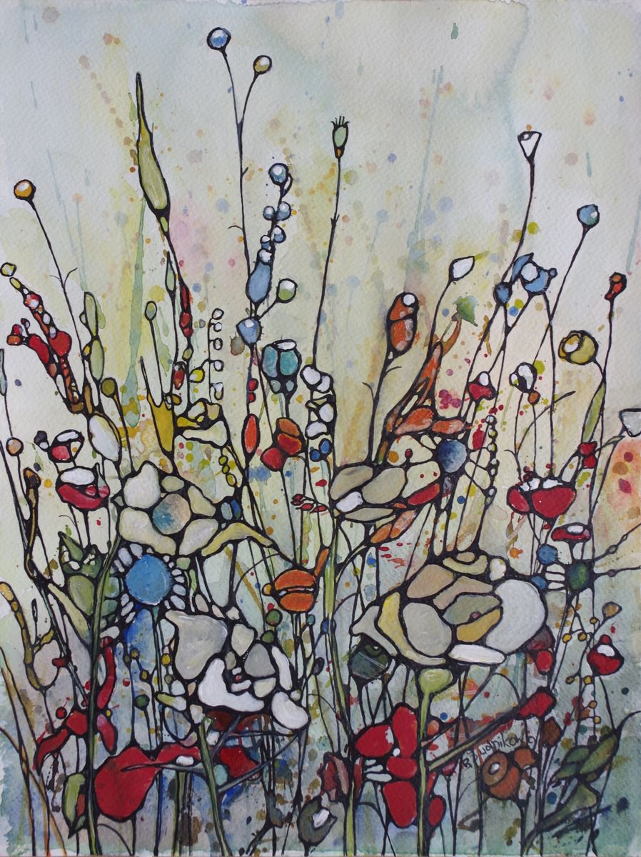 Colourful meadow by Beta Sudnikowicz