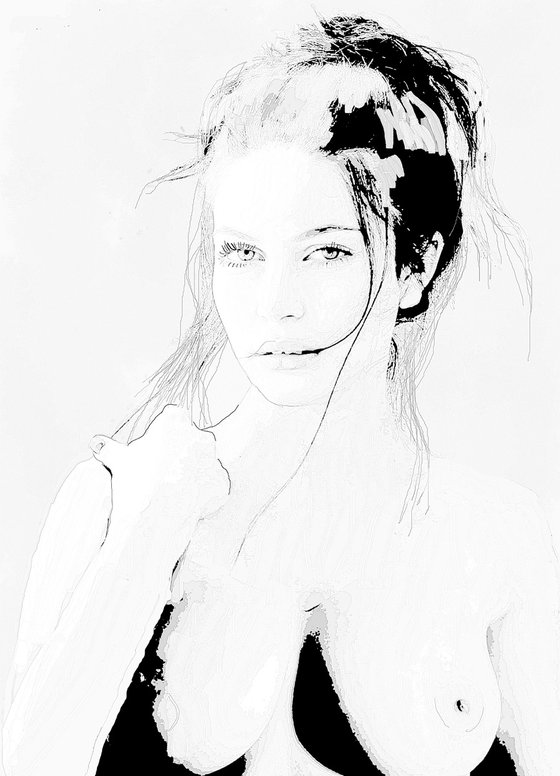 ITALINA BEAUTY #2.. INK  29"x39"