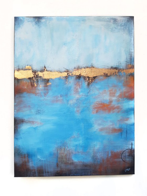 'COPPER HORIZONT’ abstract colorfield | seascape