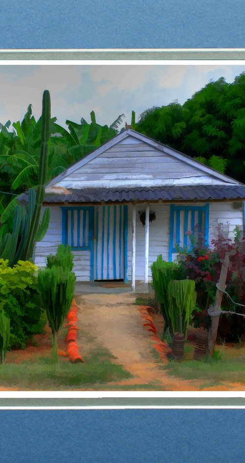 House and garden Cuba by Robin Clarke