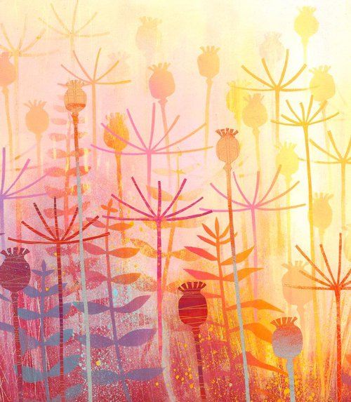 Harmony in Pink and Gold by Rebecca Vincent