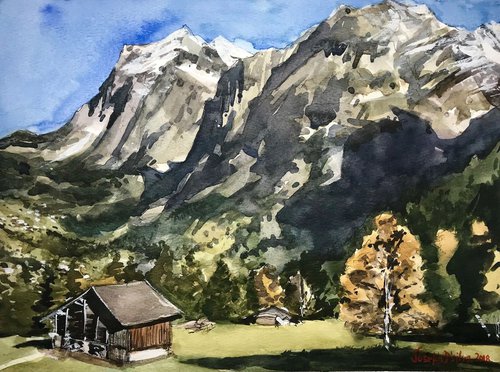 Swiss Alps by Joseph Peter D'silva