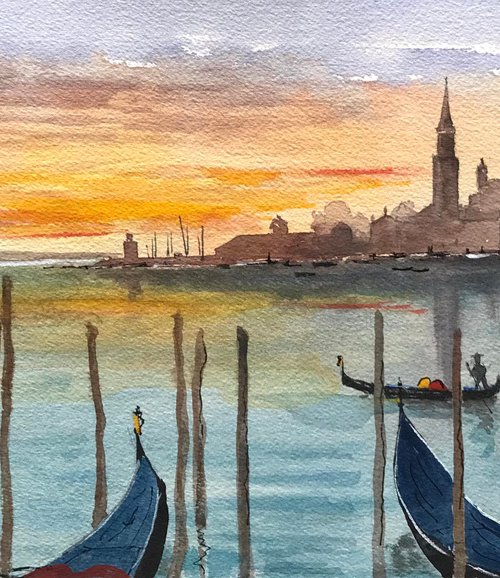 San Georgio Maggiore from Riva Schiavoni in Venice by Brian Tucker