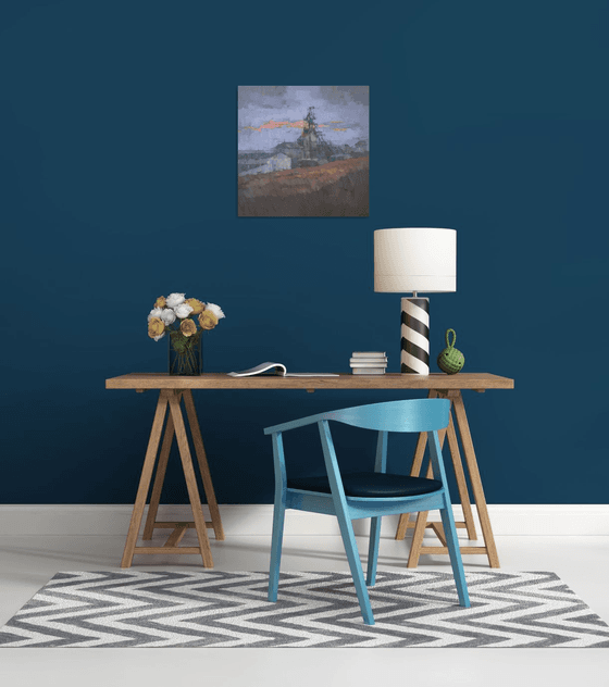 Coral Clouds Over Geevor