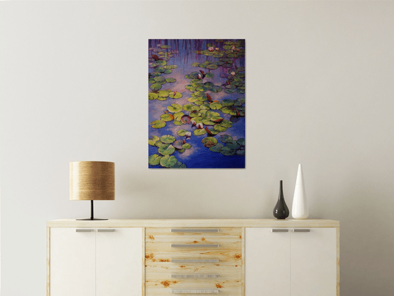 "Lilies on the Pond"