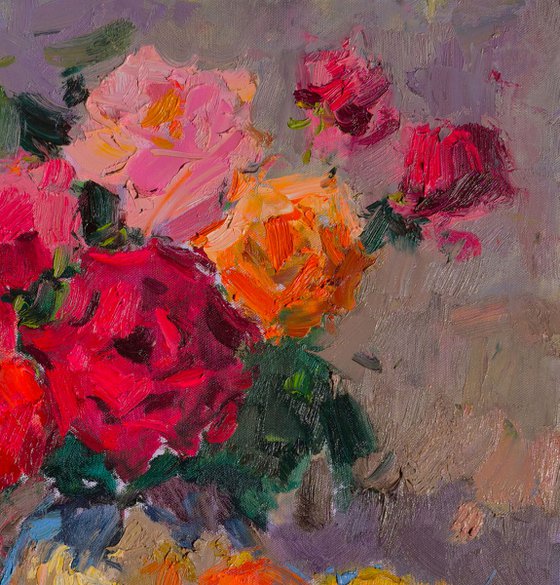 Lush Bouquet of Roses