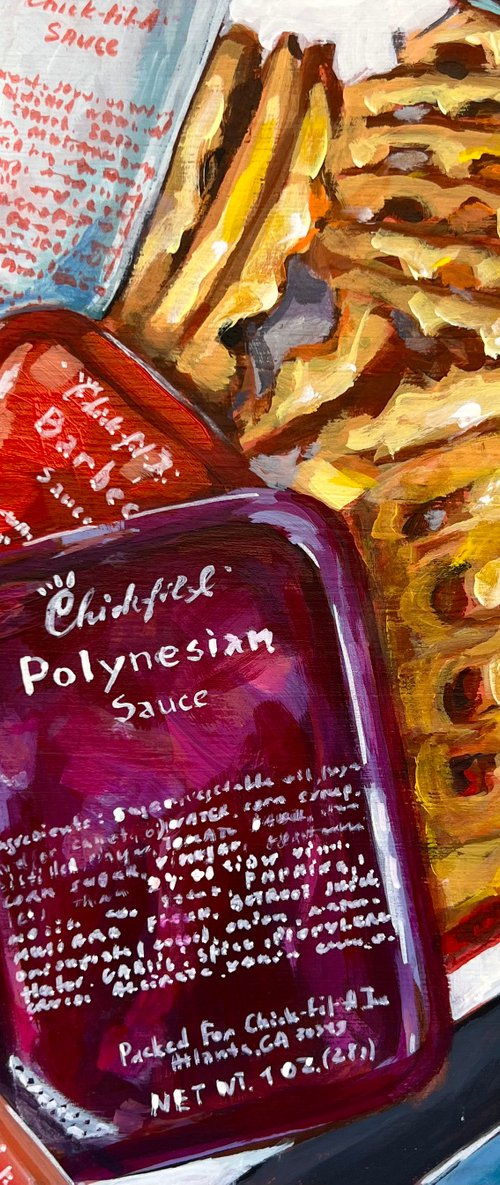 Still Life with Chick-Fil-A French Fries and Sauces by Victoria Sukhasyan