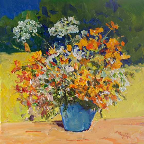 Morning. Wildflowers