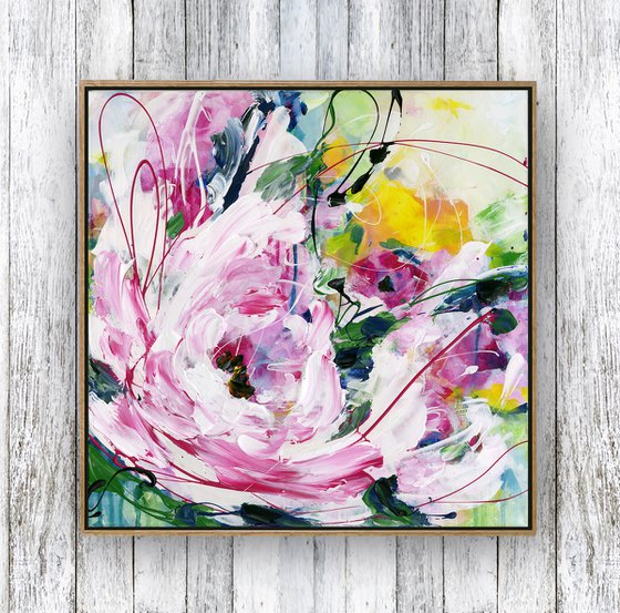 Morning Bloom - Floral Painting by Kathy Morton Stanion