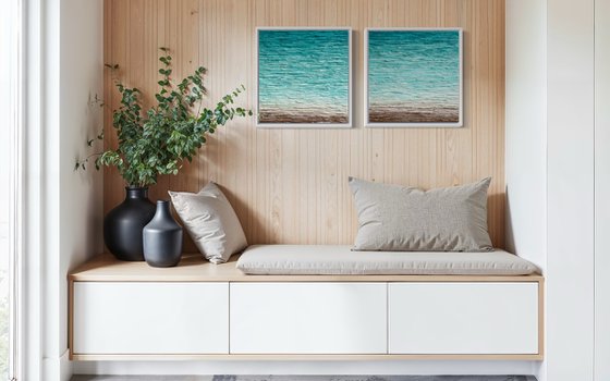 Coastal Calm Diptych
