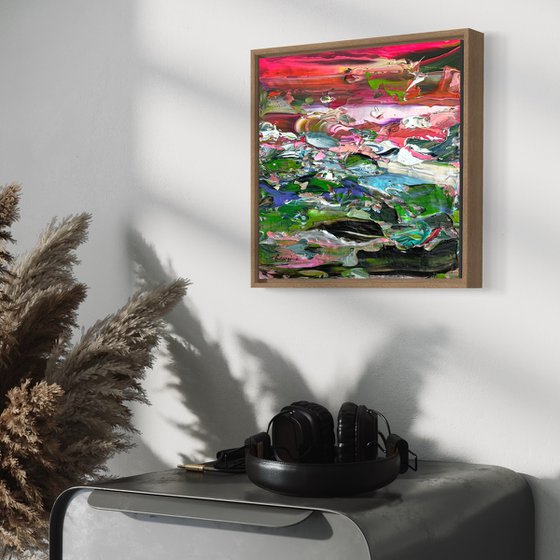 ‘Hug from pink sunset' FRAMED