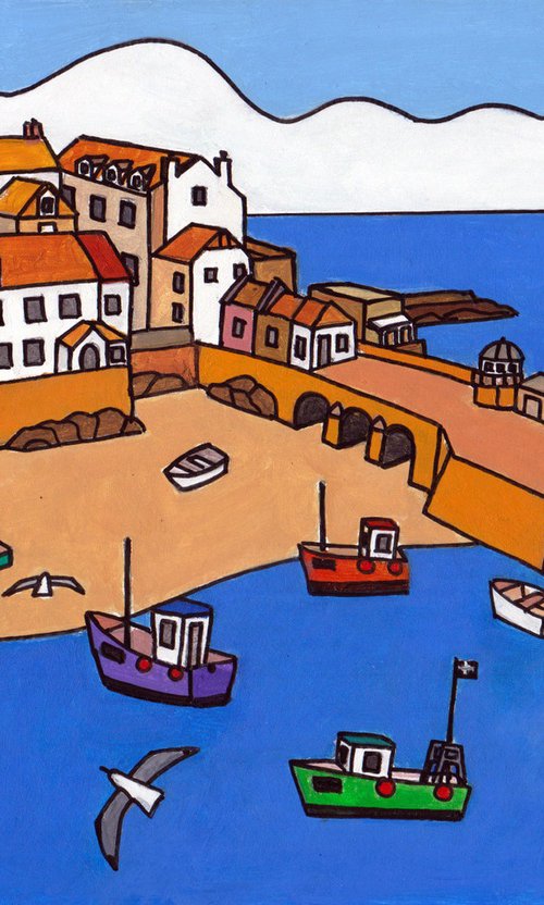 "St Ives harbour, a gull's eye view" by Tim Treagust