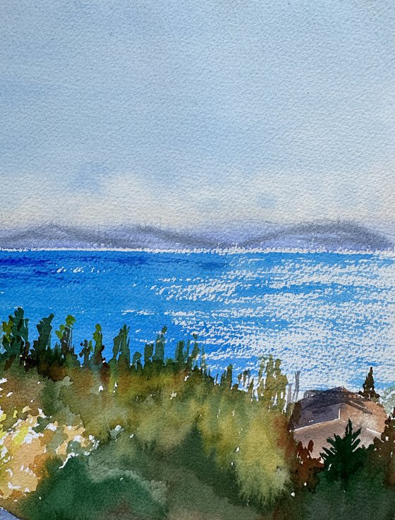 A sunny autumn day on Lake Sivan