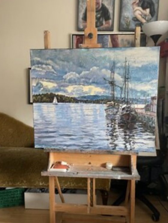 Autumn clouds over Aker brygge