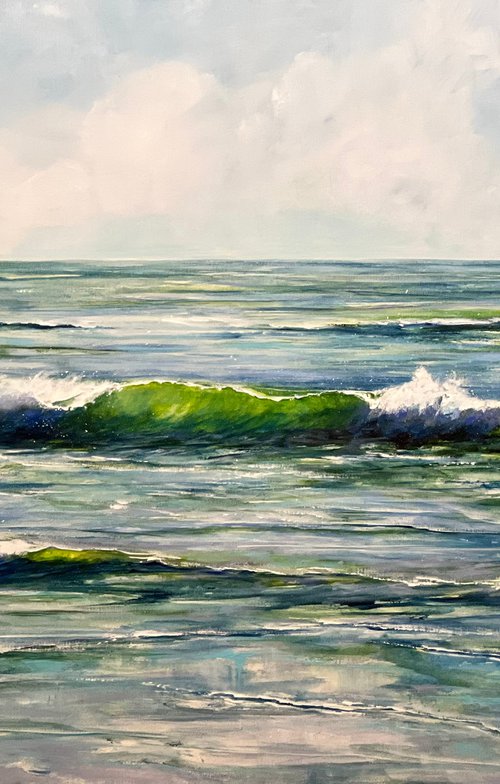Green Wave 2 by Sandra Gebhardt-Hoepfner