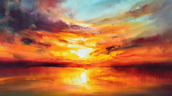 " Echo of the evening Aura " (W 140 x H 90 cm) SPECIAL PRICE!!!