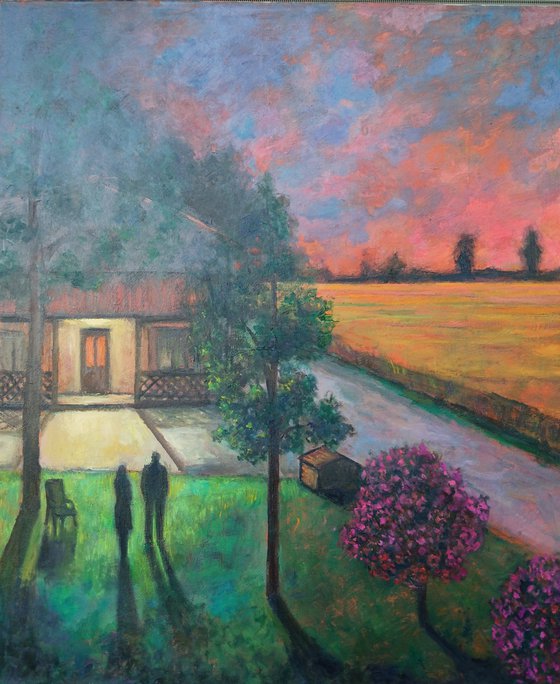 At the countryside house