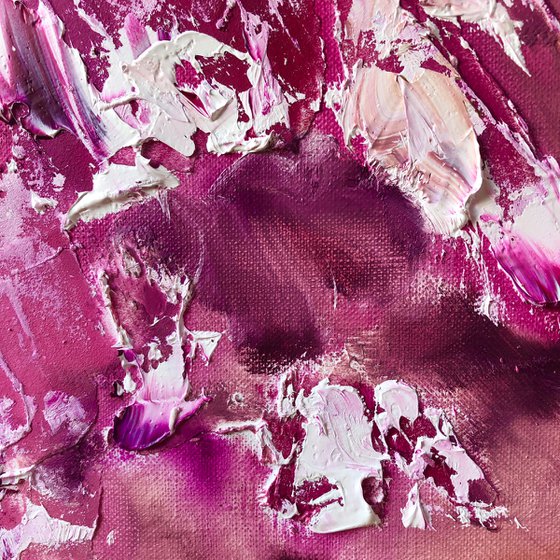 PINK DESSERT - Textured peony. Abstraction in pastel colors. Delicate pink flower. Peony large petals. Spring. Heat. Freshness.