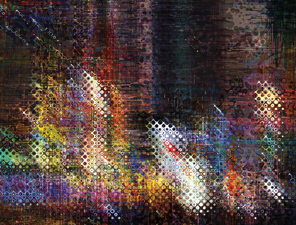 Abstract Cityscapes Print By Javier Diaz, 80 X 60, Ciudades Abstractas Xvi, Original Artwork