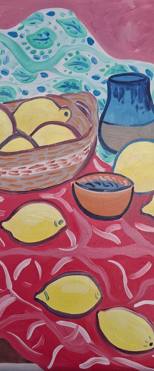 Patterned Interior with Citrus by Kirsty Wain