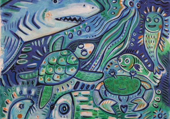 UNDERSEA WORLD 115x215cm