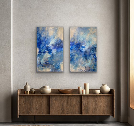 In between white and blue