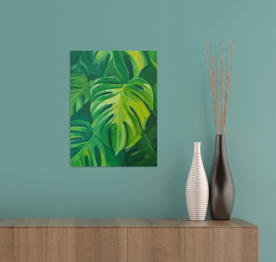 Monstera leaves2