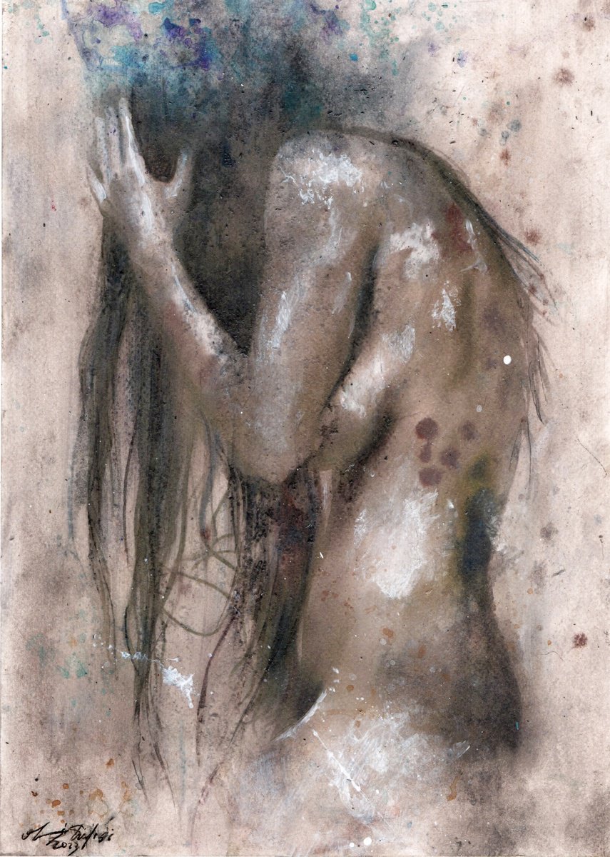 Impressionistic Drawing , Memories Faded By Maurizio Puglisi, 8 X 12, Artwork For Sale On Artfinder