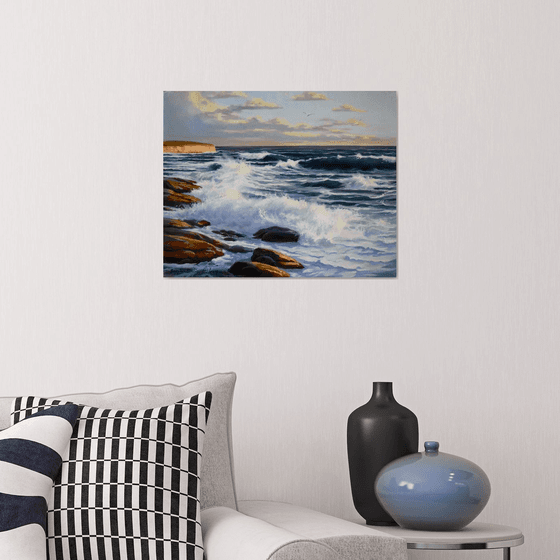 A seascape with waves II