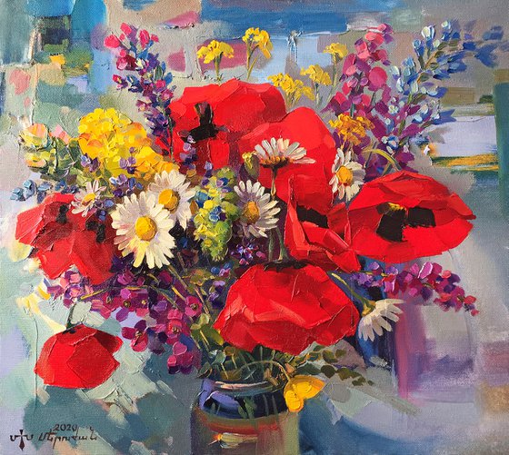 Poppies and other wildflowers