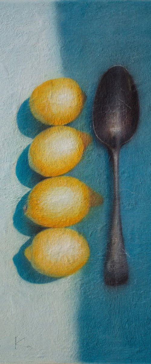 The Spoon and Four Lemons by Andrejs Ko