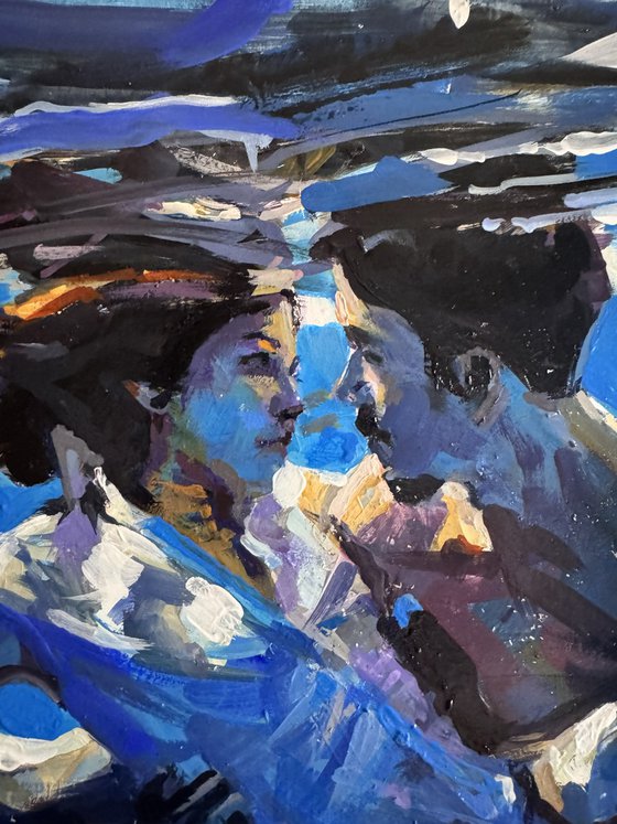 Kiss in Blue