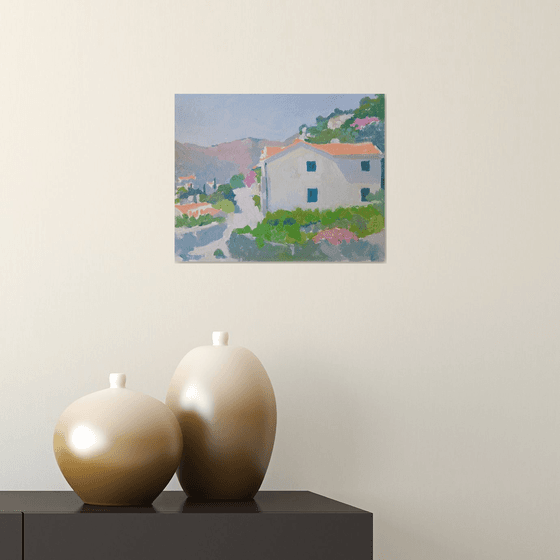 Sunlit Mediterranean Hillside