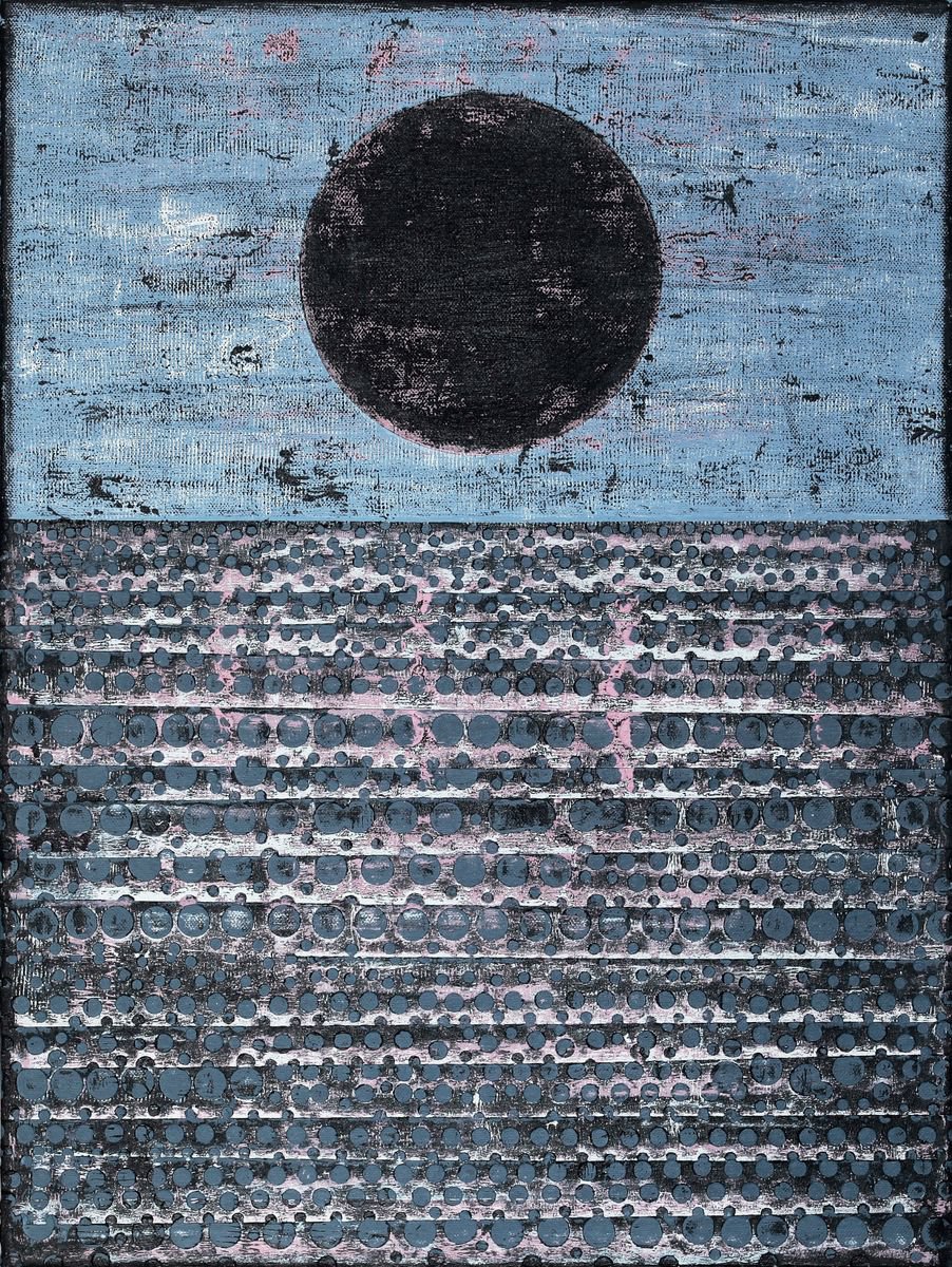 Abstract Acrylic Painting By Petr Strnad, 18 X 24", Intense Times, Original Artwork