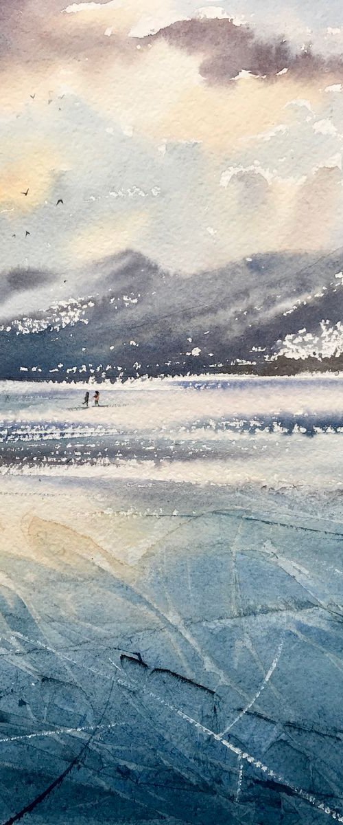 Lake Baikal in winter by Eugenia Gorbacheva