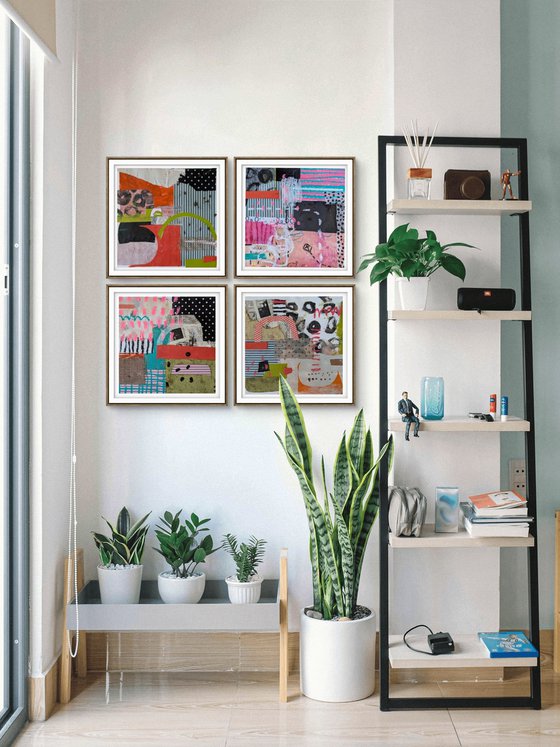 Untitled 1091- set of 4
