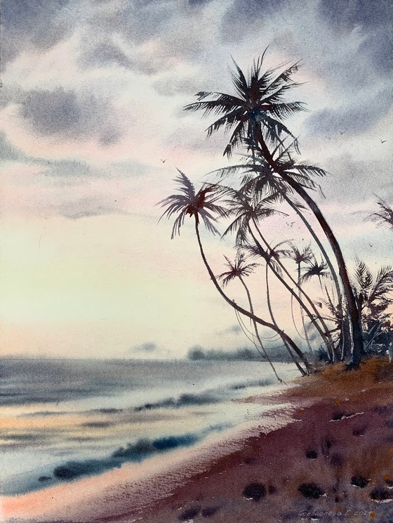 Palm tree on the beach #2