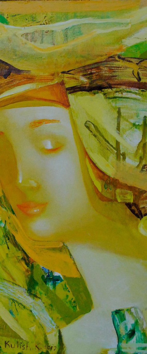 Abstract landscape, abstract painting by Kate Kulish