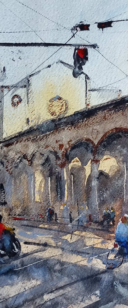 Portico dei Servi a Bologna by Tollo Pozzi