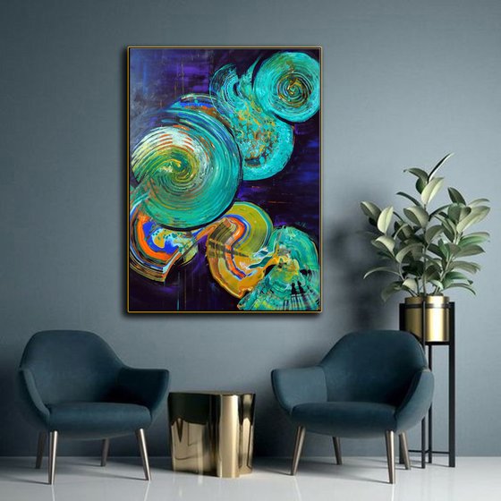 Water lilies at twilight