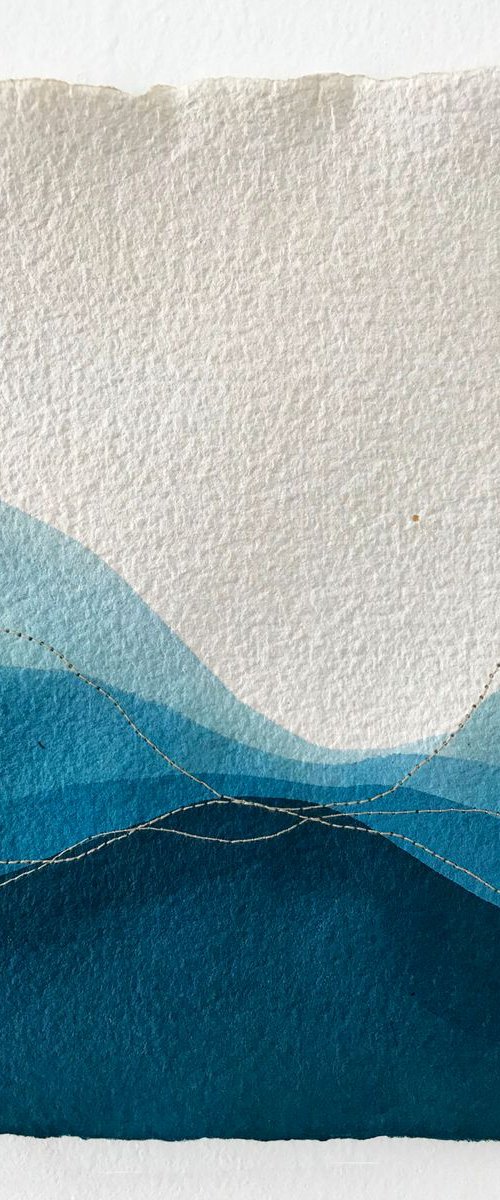 Blue waters (study on paper 2) by Olya Tereschuk
